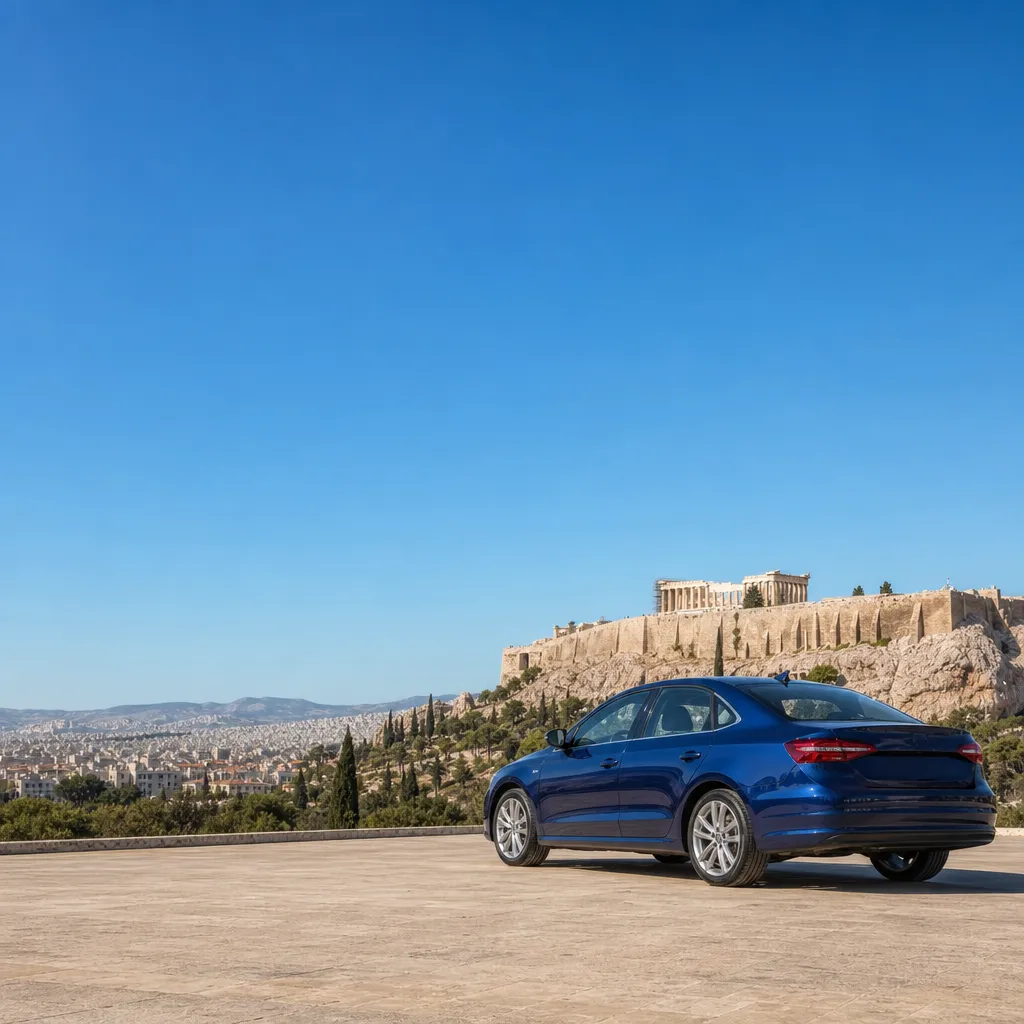 Driving the Attiki Odos motorway from Athens airport